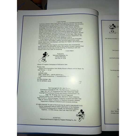 Disney’s Art of Animation from Mickey Mouse to Beauty and the Beast Book! - Picture 4 of 10